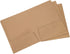 PATIKIL Two-Pocket Folders - 3 Pack A5 Size Letter Files Portfolio Storage Organizer Folder for Office Business, Brown