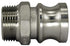Duda Energy CamPlug-M050 304 Stainless Steel Cam-and-Groove Pipe Fitting Adapter, 1/2" Cam Lock Plug x 1/2" Male NPT