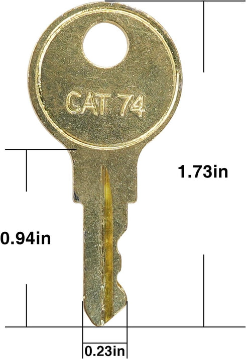 CAT74 33043 74 (Pack 6) Dispenser Keys for Toilet Paper Towel Janitor Cat Dispenser