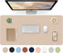 Leather Desk Pad, Large Mouse Pad, Non-Slip Desk Blotter, Waterproof Desk Mat for Home Office and Decor - Beige