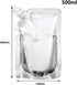 Yiodauh 50 Package Nozzle Pouch(300ml) Alcohol Pouches Pcs Transparent Plastic/Aluminum Foil Liquid Bags Juice Beverage