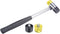 uxcell 25mm Double-Faced Rubber Hammer, Non-Slip Grip Mallet for Leather Crafts, Woodworking, and Flooring Installation
