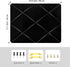 Black Fabric Memo Bulletin Board, 23.6x17.7 inches Velvet Pin Board for Wall, Vision Board with Criss-Cross Ribbons
