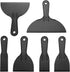 6 Pack Flexible Plastic Putty Knife Set, Paint Scraper Tool for Spackling, Plastic Spreader