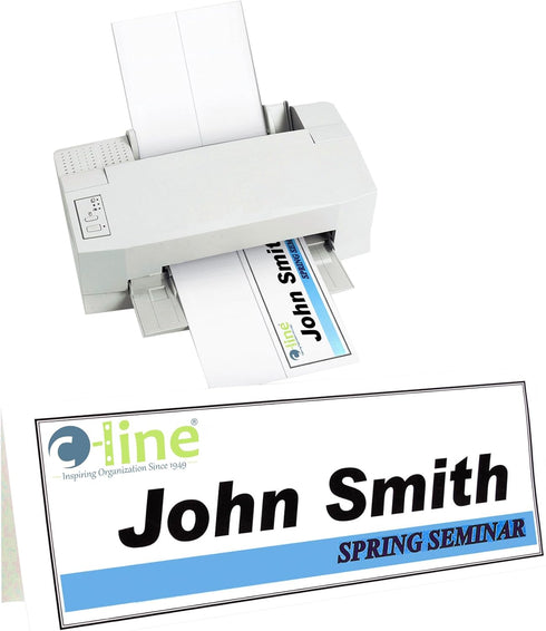 C-Line Printer-Ready Scored Name Tent Cards, 11 x 4-1/4 Inches, Box of 50, 8-1/2" x 11" White Cardstock
