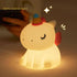 Hplvetoys Unicorn Night Light,Silicone LED Duck Lamp,Cute Lamps,Rechargeable Bedside Touch Lamp