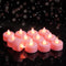 Raycare Pink Battery Operated Tea Lights, 24 Pack Long Lasting Fake Candles,