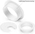10 Pack 2 Inch White Desk Grommet for Wires and Cords - Plastic