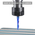 EANOSIC 3/16" 1/4" 2D 3D Upcut Spiral Router Bit Cutting Diameter Shank with Extra Long Life Coating, Solid Carbide CNC