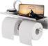 YUMORE Toilet Paper Holder, 304 Stainless Steel Bathroom Double Roll Tissue Holder