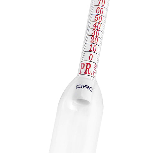 0-200 Proof & Tralle Alcohol Hydrometer with Glass Test Jar Kit for Liquor & Distilling