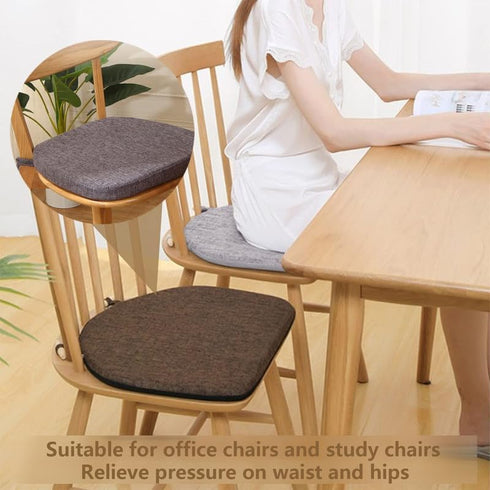 GWTYR Set 1, 45x42x3cm, Dining Chair Pads, of Memory Foam Kitchen Chair Cushions with Ties and Washable Removable