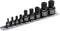 MIXPOWER Low Profile Impact Triple Square Bit Socket Set, Solid One Piece