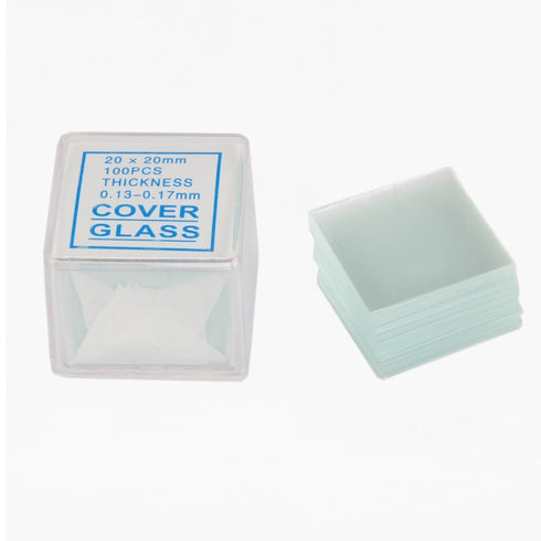 OMAX XA960506, 100 Piece Blank Glass Frosted Slides & 100 Piece Cover Slips