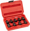 Sunex International 3670SE 9 Pc. External Torx Socket Set, E5 thru E16