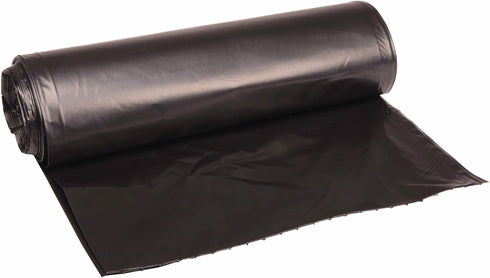 33 1.6 33" 39", 10 10 Boardwalk Recycled Low-Density Polyethylene Can Liners, Gallon Garbage Bags, mil, x Black