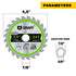 GRAFF 4-1/2 Inch Circular Saw Blade, 24-Teeth Grinder Blade for Wood, Plywood, Drywall, MDF, Plastic Cutting