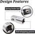 4PCS Silver Socket Adapter Set, 1/4" x 3/8", 3/8" x 1/4", 3/8" x 1/2", 1/2" x 3/8" Ratchet Converter Kit