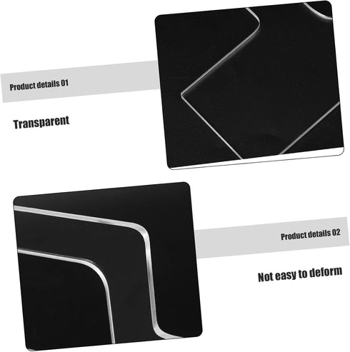 Acrylic Cutting Board Template with Finger Guards for Safe Kitchen Cutting