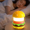 Cuifati Hamburger Night Light, Stepless Dimmable BT Speaker with 8 Soothing Sounds,