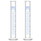 2-Pack 50 ml Borosilicate Glass Graduated Measuring Cylinder