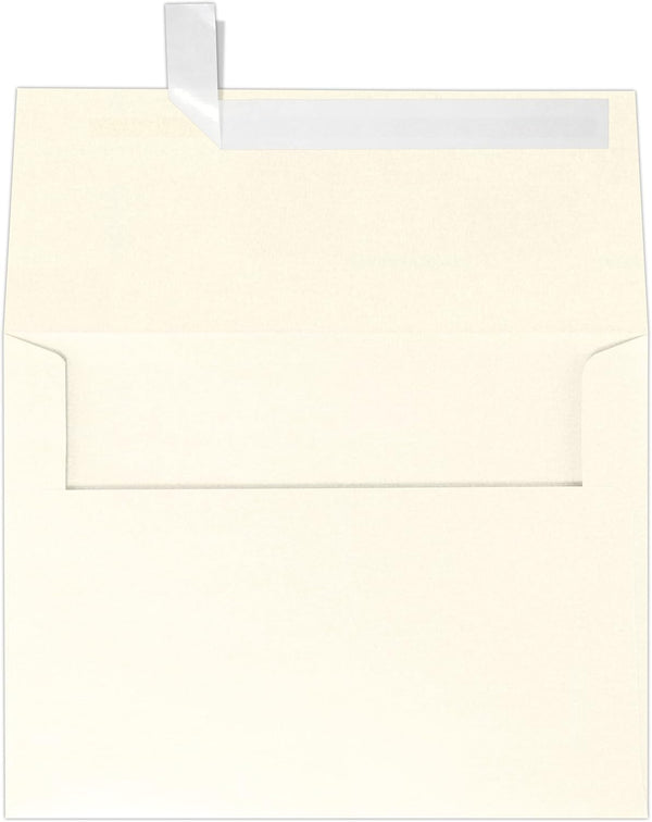 LUXPaper A6 Invitation Envelopes | Peel & Press | 4 3/4" x 6 1/2" | Champagne Metallic | 80lb. Text | 50 Qty