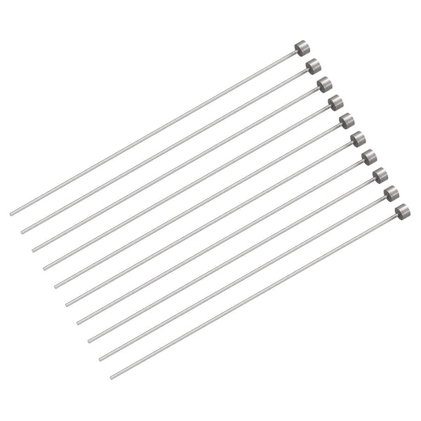 uxcell Straight Ejector Pins, 1.5mm (1/16") Dia. 65Mn Steel Round Tip Punch, 150mm (6") Long, 10Pcs