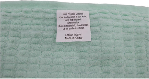 School 10" Square Locker Fur Rug Carpet, Torquoise/Aqua