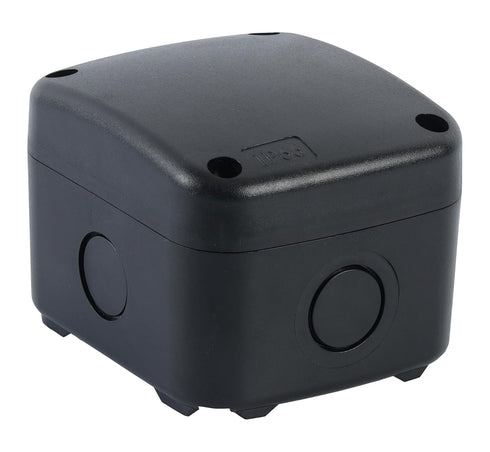 IP66 Outdoor Weatherproof Universal Electronics Enclosure, Black Junction Box, 3.3"X2.9"X2.3" Small
