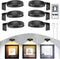 EUIOKUN 6Pack Wireless Picture Lights for Wall Rechargeable Battery Picture Frame Light with