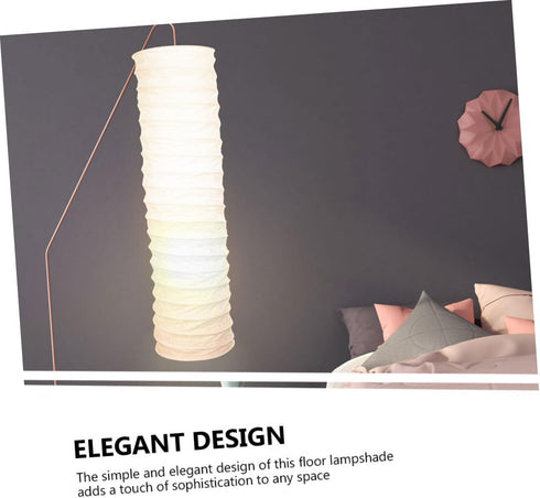 2pcs VALICLUD Elegant Paper Floor Lamp Shade for Decor Aesthetic Farmhouse Style Lamp