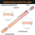2-Pack RISEMART Pen Light for Nurses Medical Penlight with One-Button Switch for White & Warm Light, Portable Tool