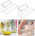 2pcs PRETYZOOM Acrylic High Heel Display Stands for Retail Shop Transparent Shoe Racks for Sneakers and High Heels