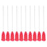 PATIKIL 25Ga x 2 Inch Dispensing Needle Tips, 100Pcs Blunt Tips with Luer Lock for Glue Oil Applicator, Rose Red