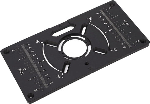 Culnflun 62 70 mm Router Table Insert Plate, Trim Router Table, * Hole Spacing Adjustable Hole Drilling for Woodworking