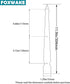 11.9 Barn Sliding Door Decorative Corner Bracket in Gate Hinge Garage Door Strap Hinges Matte Black Rustic I Bracket