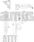 Amig 100x90 mm Recommended 75 - Wall Shelf Pick | Metal Bracket for Shelves | Angle for Shelves | Shelf Support | Steel
