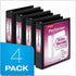 Cardinal Performer 3-Ring Binders, 1.5", Non-Locking Slant-D Rings, 375-Sheet Capacity, ClearVue Presentation, Black,