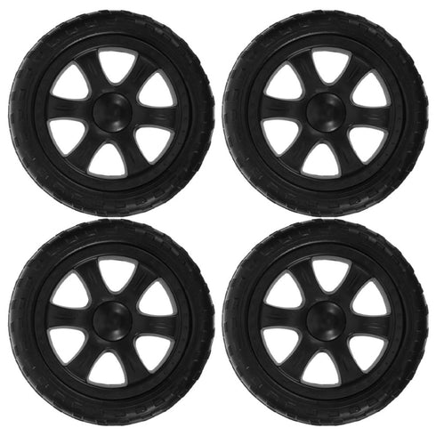 NOLITOY 4pcs Heavy Duty Shopping Cart Replacement Wheels for Folding Grocery Trolley