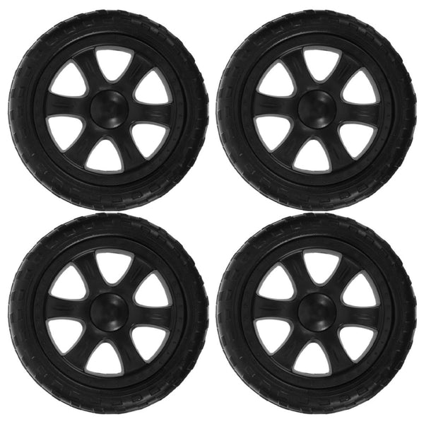 NOLITOY 4pcs Heavy Duty Shopping Cart Replacement Wheels for Folding Grocery Trolley