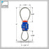 3X Set Backpacking, 1 Pack Lewis N Clark Security Lock TSA Luggage Locks for Suitcases, Carry On, Laptop Bag, Combo
