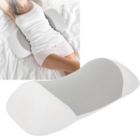 IGENBENFG Lumbar Support Pillow for Low Back Pain Relief, Ergonomic Memory Foam Back Support Cushion with Velveteen