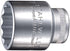 Stahlwille 03010024 1/2-Inch 12-Point Bi-Hex Socket, Steel, Chrome Plated, Size 24 mm