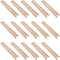 SHINEOFI 25pcs Long Kraft Bread Bags with Front Window, Food-grade Kraft Paper French