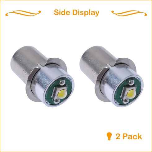 Podoy 3W 18V LED Upgrade Bulb for Ryobi P704, P703, P700, Replace 780287001 Flashlight Bulb, 2 Pack