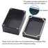 Zulkit Junction Box, IP65 Waterproof Outdoor Project Box, Black ABS Plastic Electrical Enclosure 3.94 x 2.68 x 1.97