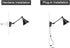 Dimmable Dimmer Room(1 Pack, 1 Bulb TRLIFE Wall Sconce Plug in, Wall Sconce Wall Lights with Plug in Cord and On/Off