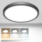 1PACK Flush Mount LED Ceiling Light Fixture, 6.5 Inch 12Watt, Dimmable & 3 Color Selectable, Low Profile Ceiling Lamp