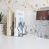 SUPVOX Iron Wire Star Shaped Bookend Desk Organizer Iron Art Display Easel Black Desktop Magazine Holder for Office