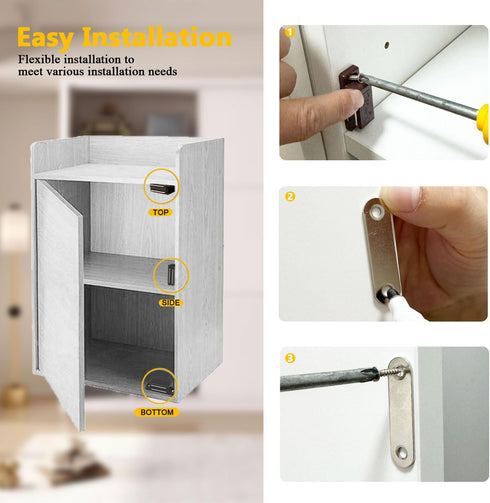 FNFAI 4 Pack Closet Cabinet Magnetic Catch - Cabinet Door Magnetic Latch for Cupboards Drawers Doors and Shutters
